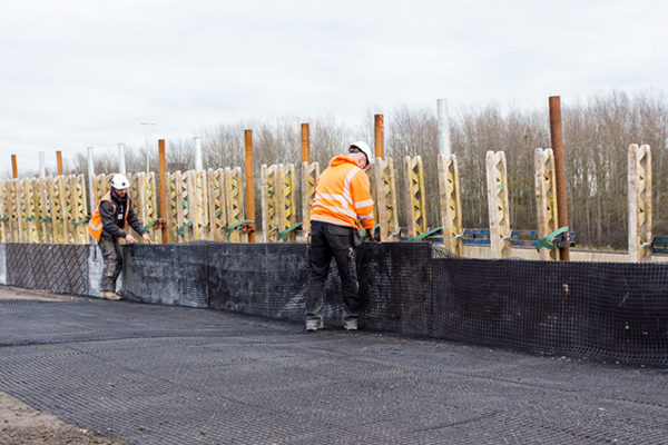 Paalmatrassysteem A12 Parallelstructuur Extra Gouwekruising Gouda